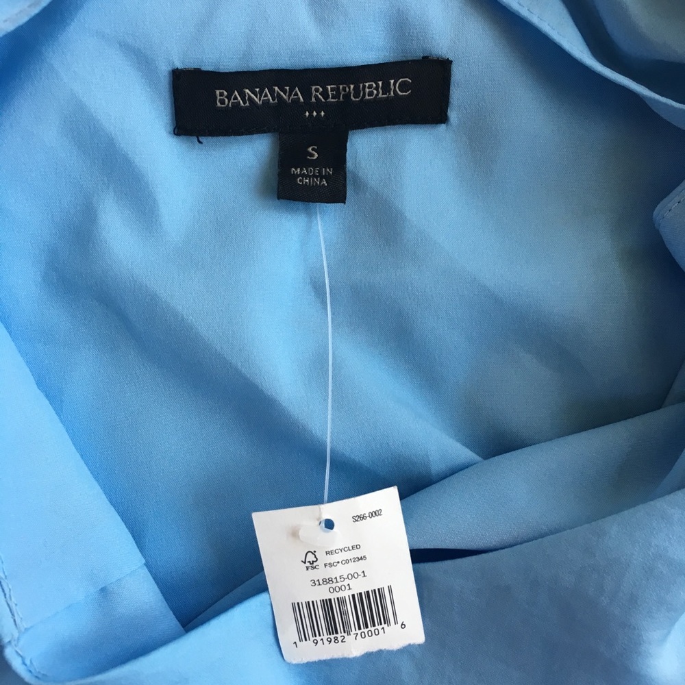 NWT BR Factory Light Blue Blouse - Picture 5 of 5